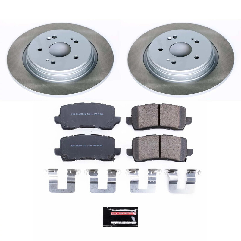 Power Stop 15-20 Acura TLX Rear Semi-Coated Rotor Kit - SC7216