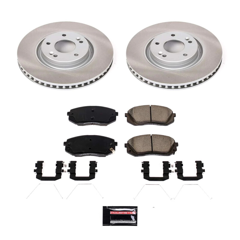 Power Stop 16-20 Kia Optima Front Semi-Coated Rotor Kit - SC7509