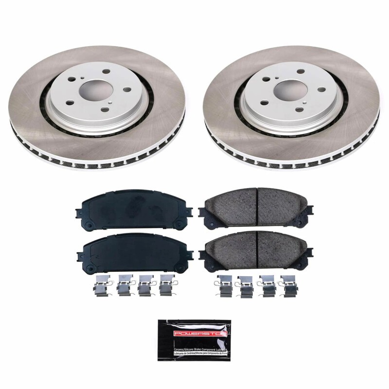 Power Stop 20-23 Toyota Camry Front Semi-Coated Rotor Kit - SC7688