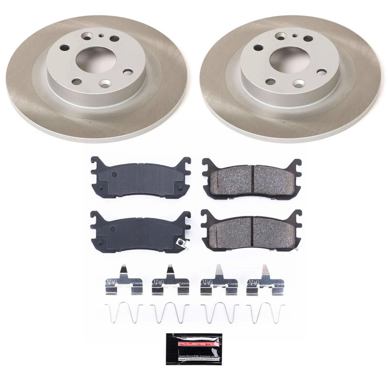 Power Stop 97-99 Mercury Tracer Rear Semi-Coated Rotor Kit - SC772