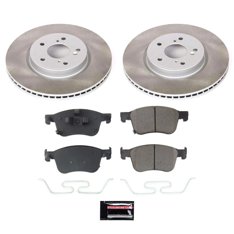 Power Stop 2022 Honda Civic Front Semi-Coated Rotor Kit - SC8165