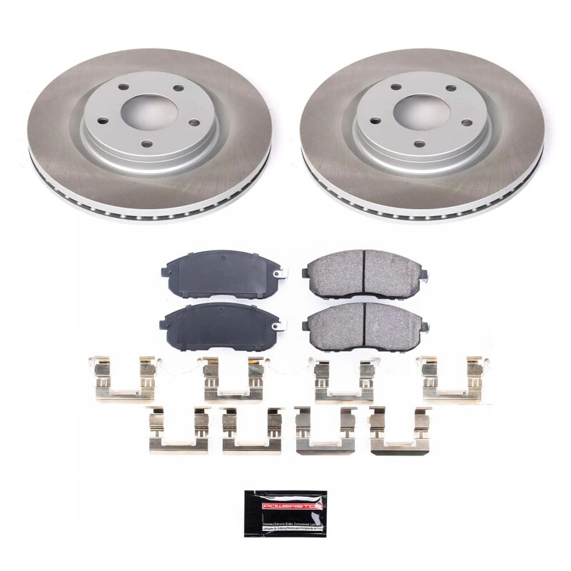 Power Stop 2019 Nissan Sentra Front Semi-Coated Rotor Kit - SC8327