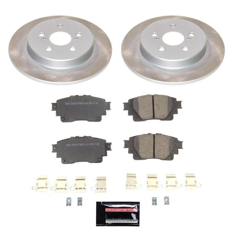 Power Stop 19-22 Toyota Corolla Rear Semi-Coated Rotor Kit - SC8336