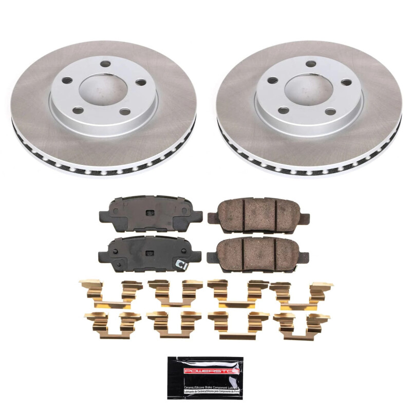 Power Stop 2009 Nissan 370Z Rear Semi-Coated Rotor Kit - SC9064