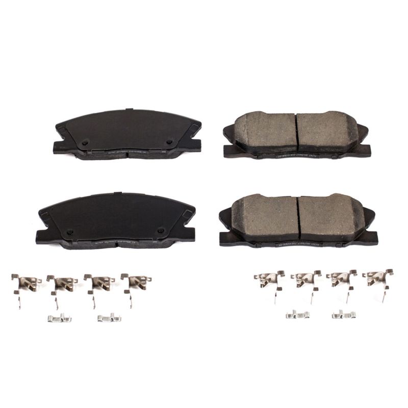 Power Stop 2018 Dodge Challenger Front Z17 Evolution Ceramic Brake Pads w/Hardware - 17-1767