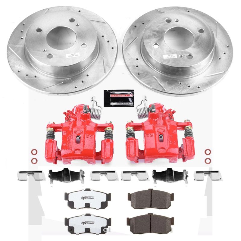 Power Stop 99-01 Infiniti G20 Rear Z26 Street Warrior Brake Kit w/Calipers - KC740-26
