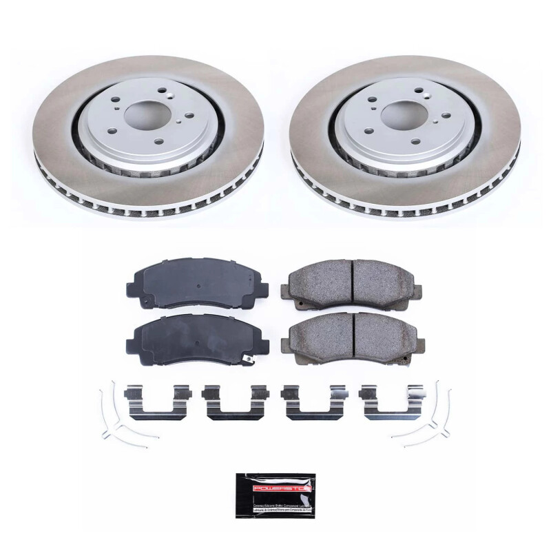 Power Stop 15-20 Acura TLX Front Semi-Coated Rotor Kit - SC7214