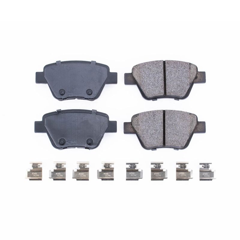 Power Stop 10-13 Audi A3 Rear Z17 Evolution Ceramic Brake Pads w/Hardware - 17-1456