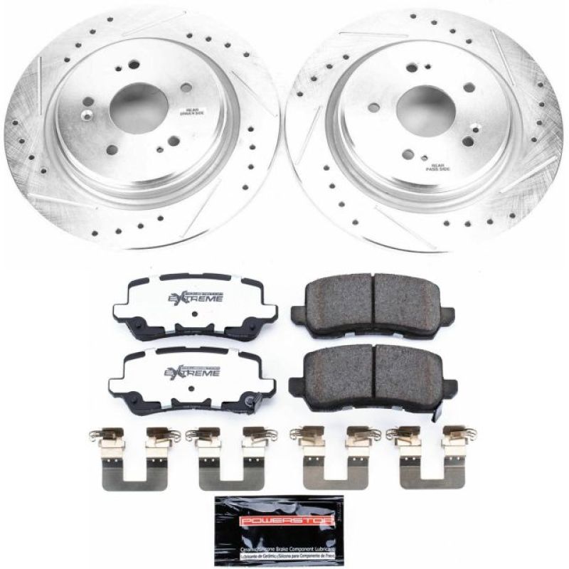 Power Stop 15-19 Acura TLX Rear Z26 Street Warrior Brake Kit - K7216-26