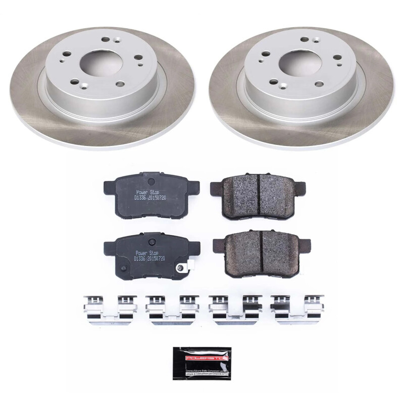 Power Stop 08-10 Honda Accord Rear Semi-Coated Rotor Kit - SC3127