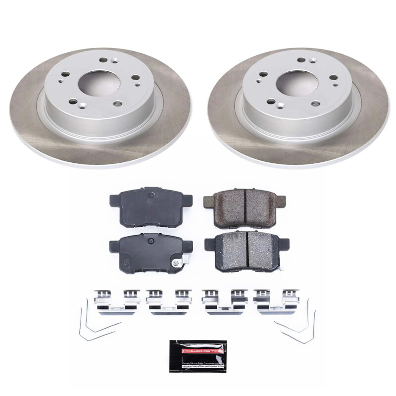 Power Stop 11-17 Honda Accord Rear Semi-Coated Rotor Kit - SC5368