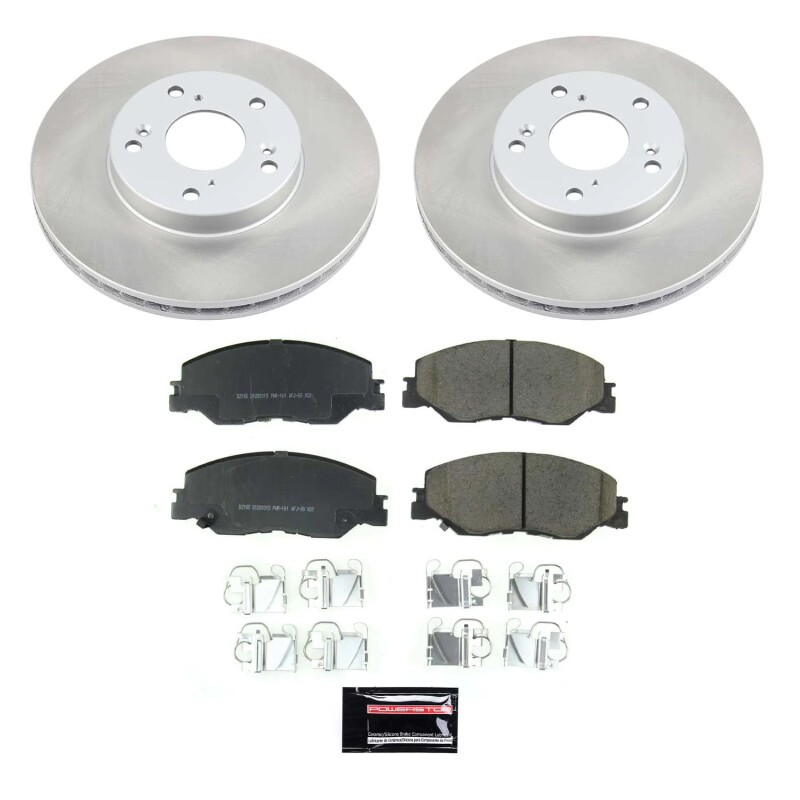 Power Stop 19-22 Honda Insight Front Semi-Coated Rotor Kit - SC8318