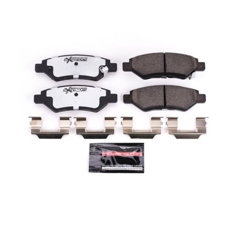 Power Stop 08-14 Cadillac CTS Rear Z26 Extreme Street Brake Pads w/Hardware - Z26-1337