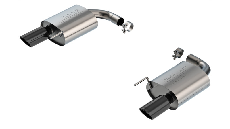 Borla 2024 Ford Mustang GT 5.0L V8 w/o Active Exhaust S-Type Axle-Back Exhaust System - Black Chrome - 11983BC