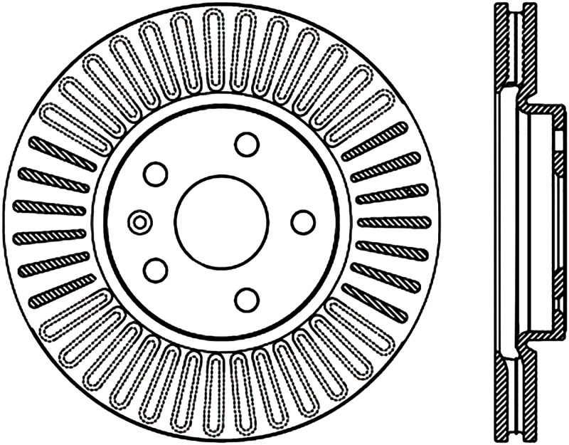 Stoptech 10-15 Chevy Camaro Sport Cryo-Treated Cross Drilled & Slotted Rotor - Front Right - 127.62120CR
