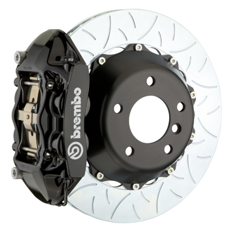 Brembo 12-15 335i/335i xDrive Exc MSport Brakes Rr GT BBK 4Pis Cast 345x28 2pc Rtr Slot Type3-Black - 2P3.8046A1