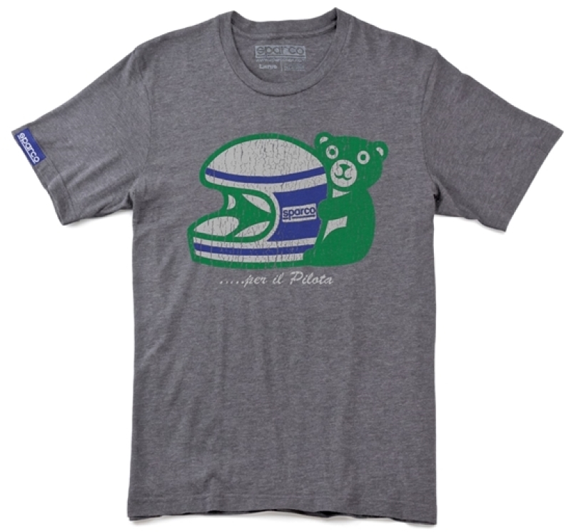 Sparco T-Shirt Pilota Grey - Small - SP0120GR1S