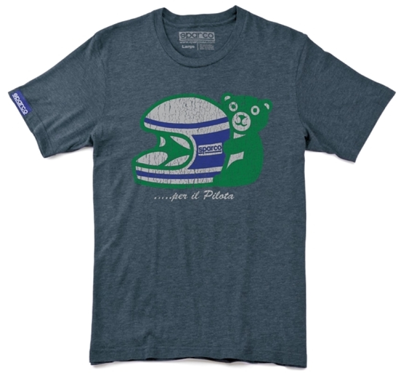 Sparco T-Shirt Pilota Indigo - Medium - SP0120IN2M