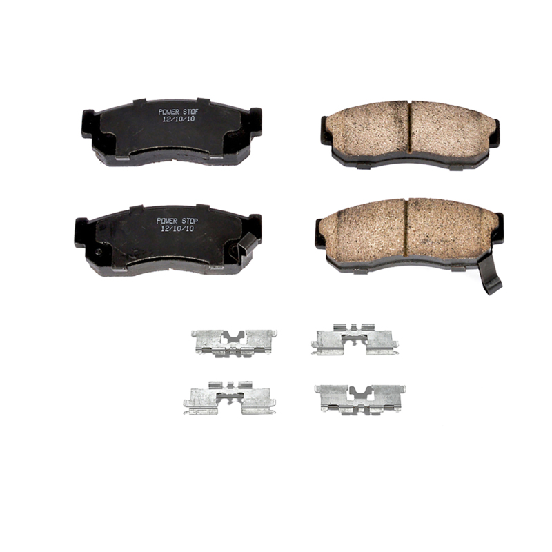 Power Stop 1983 Nissan Pulsar Front Z17 Evo Ceramic Brake Pad w/Hardware - 17-275
