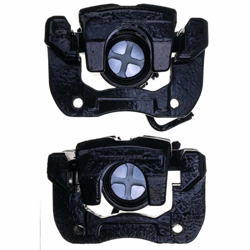 Power Stop 04-08 Acura TSX Rear Black Caliper - Pair w/Bracket - S2068BLK