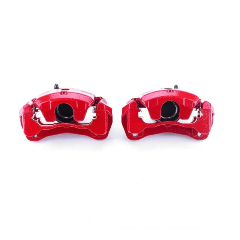 Power Stop 06-12 Mitsubishi Eclipse Front Red Caliper - Pair w/Bracket - S2614C