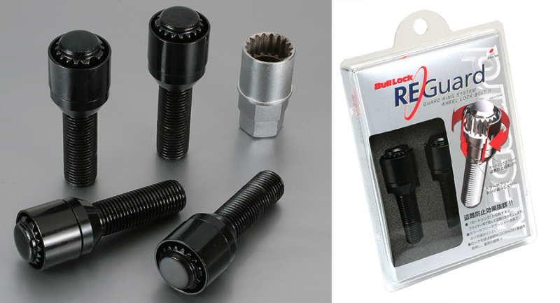 Project Kics 14R 28MM Black Bull Lock Reguard Bolt 14X1.50 - Set of 4 - WR680B28