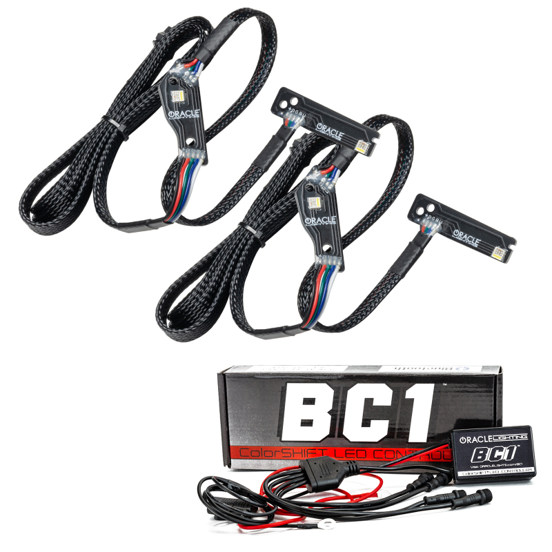 Oracle 15-21 Nissan GT-R RGB+W Lightning Bolt Headlight DRL Kit w/ BC1 Controller SEE WARRANTY - 1283-335