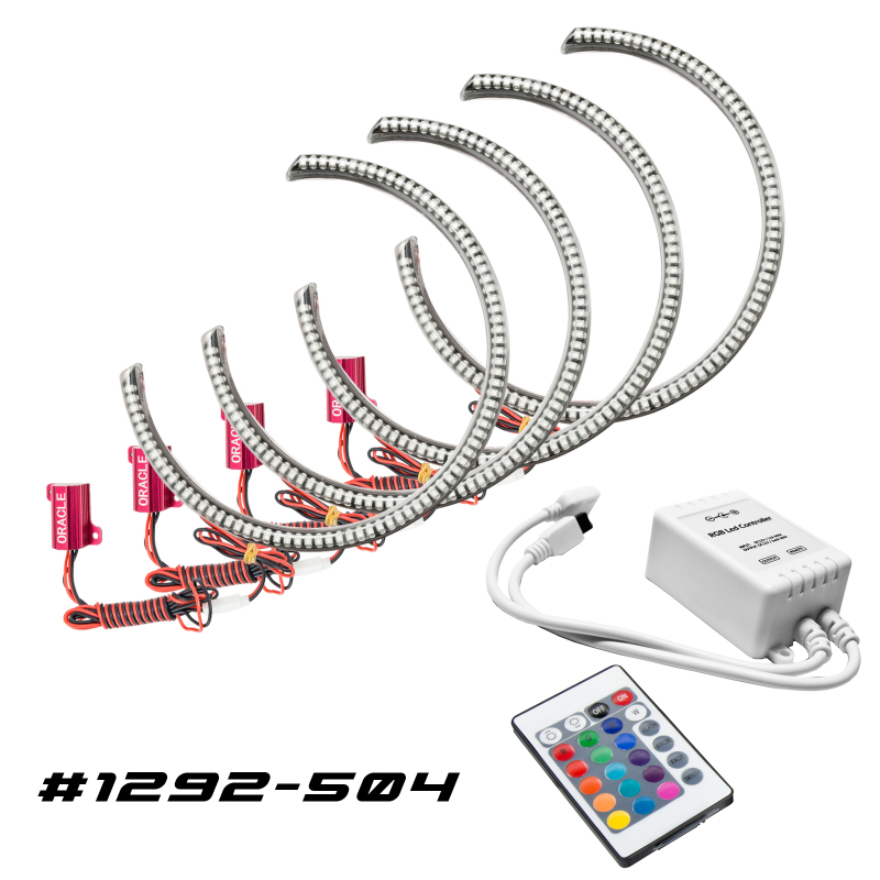 Oracle Dodge Challenger 08-14 LED Waterproof Halo Kit - ColorSHIFT w/ Simple Controller SEE WARRANTY - 1292-504