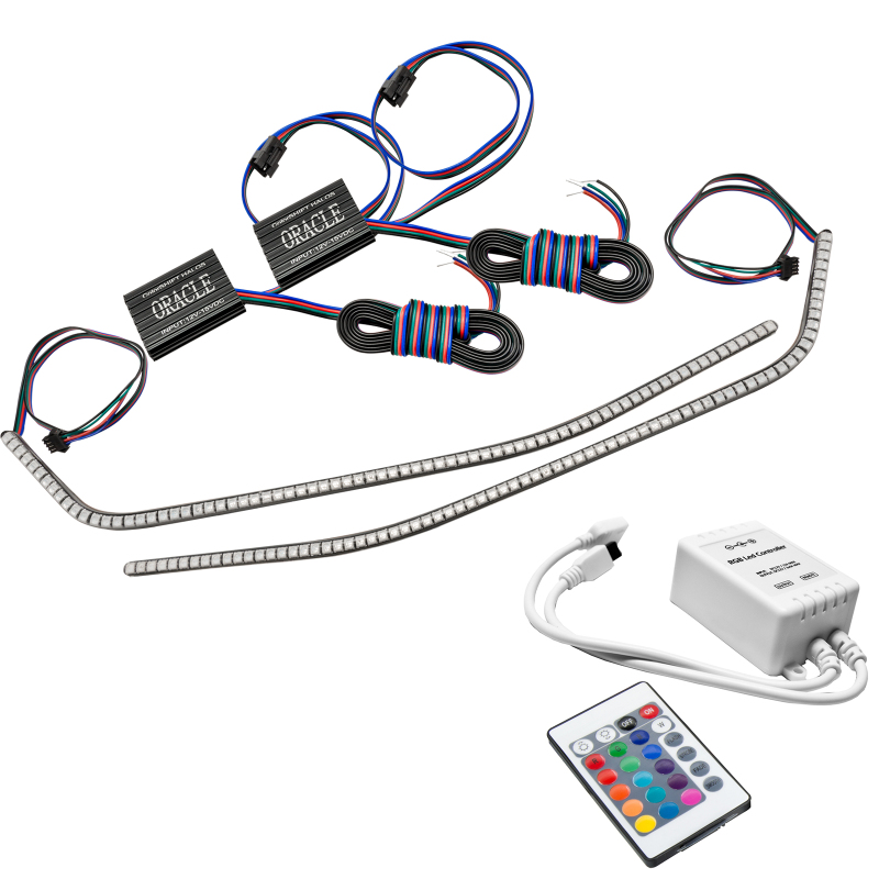 Oracle 16-21 Chevy Camaro Surface Mount DRL Modules - ColorSHIFT w/ Simple Controller SEE WARRANTY - 1297-504