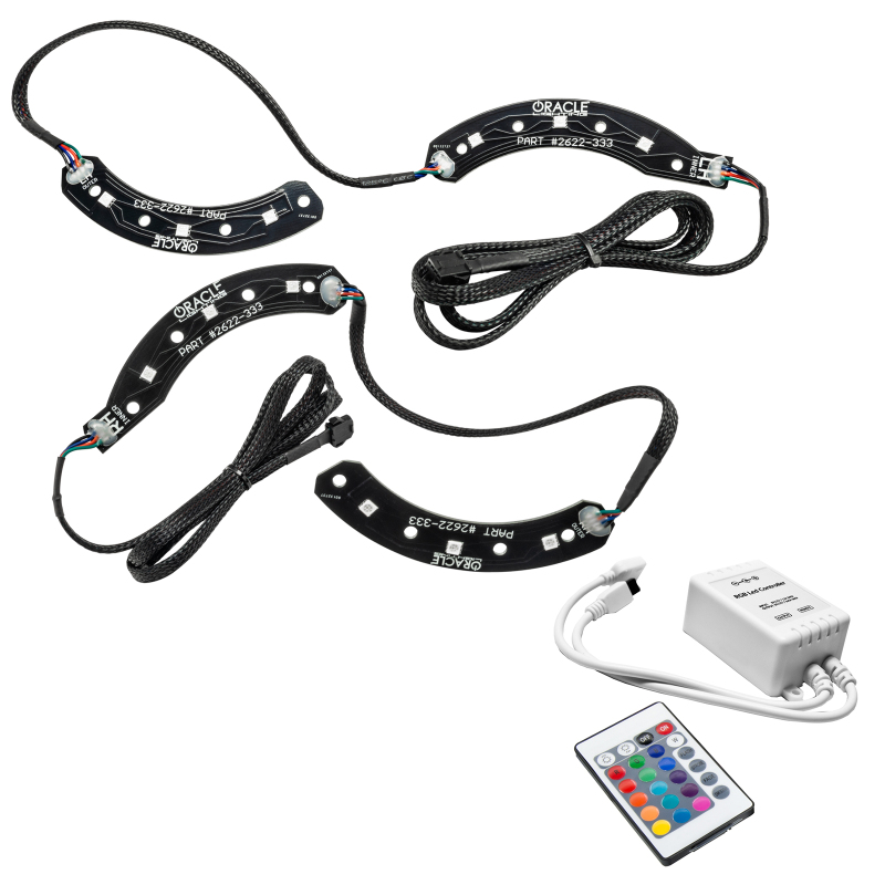 Oracle 14-15 Chevy Camaro RS Headlight DRL Upgrade Kit - ColorSHIFT w/ Simple Cntrl SEE WARRANTY - 2622-504