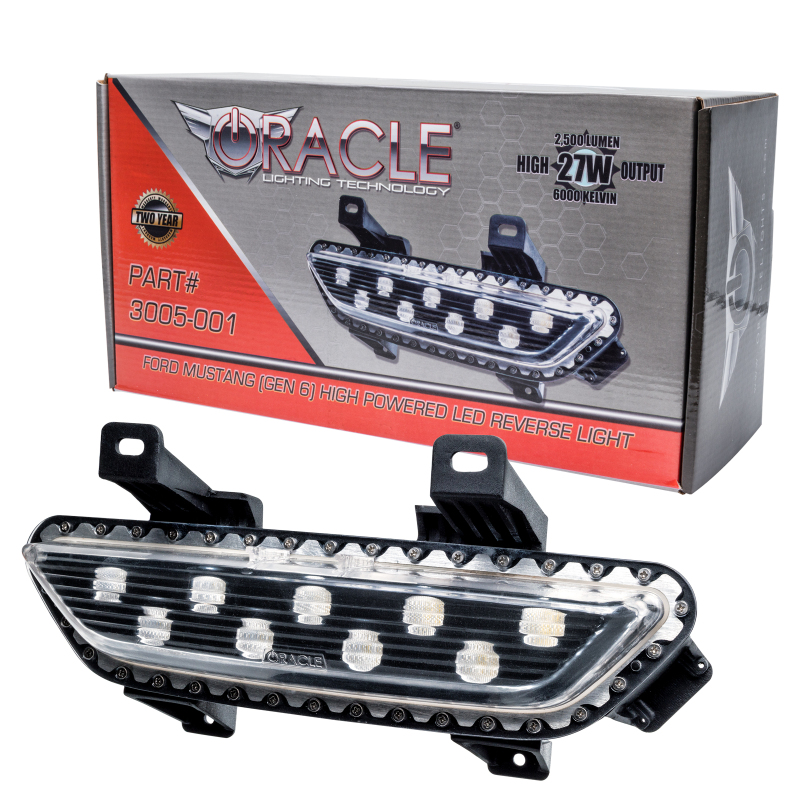 Oracle 15-17 Ford Mustang High Output LED Reverse Light - Clear SEE WARRANTY - 3005-001