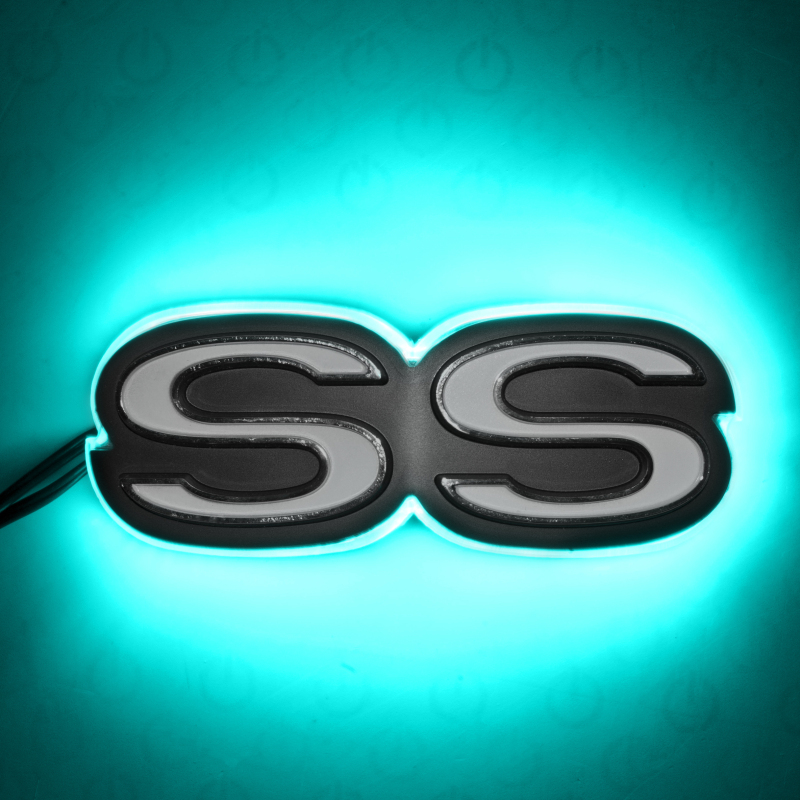 Oracle Chevrolet Camaro SS Illuminated Emblem - Aqua SEE WARRANTY - 3095-010