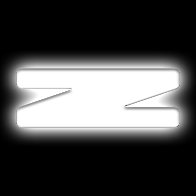 ORACLE Lighting Universal Illuminated LED Letter Badges - Matte Wht Surface Finish - Z SEE WARRANTY - 3140-Z-001
