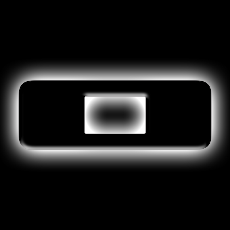 ORACLE Lighting Universal Illuminated LED Letter Badges - Matte Blk Surface Finish - O SEE WARRANTY - 3141-O-001