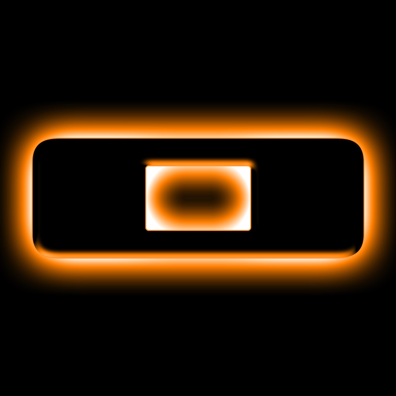 ORACLE Lighting Universal Illuminated LED Letter Badges - Matte Blk Surface Finish - O SEE WARRANTY - 3141-O-005