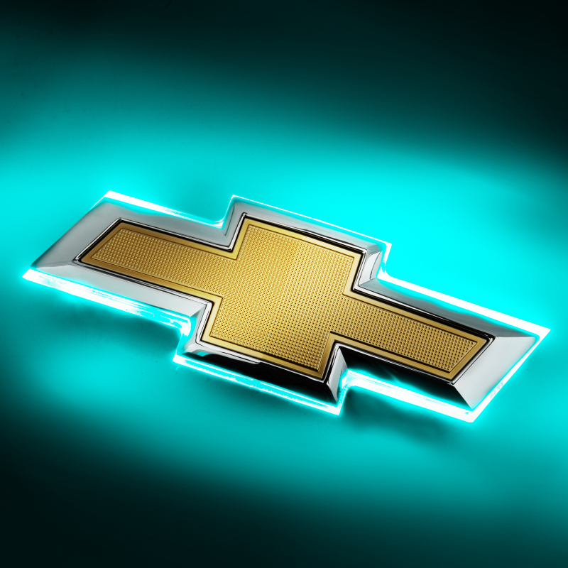 Oracle 16-19 Chevrolet Camaro Illuminated Bowtie - Dual Intensity - Aqua SEE WARRANTY - 3461-010