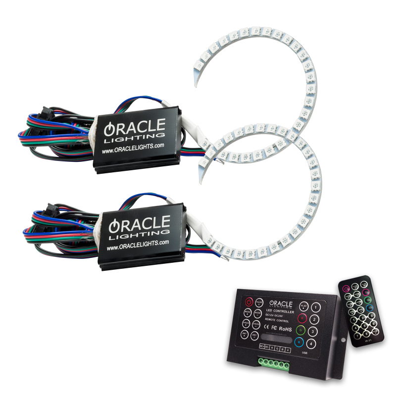 Oracle Dodge Charger 15-21 Projector Halo Kit - ColorSHIFT w/ 2.0 Controller SEE WARRANTY - 3944-333