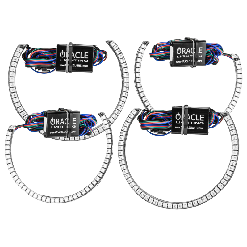 Oracle Dodge Challenger 15-21 LED Waterproof Halo Kit - ColorSHIFT w/o Controller SEE WARRANTY - 3990-334