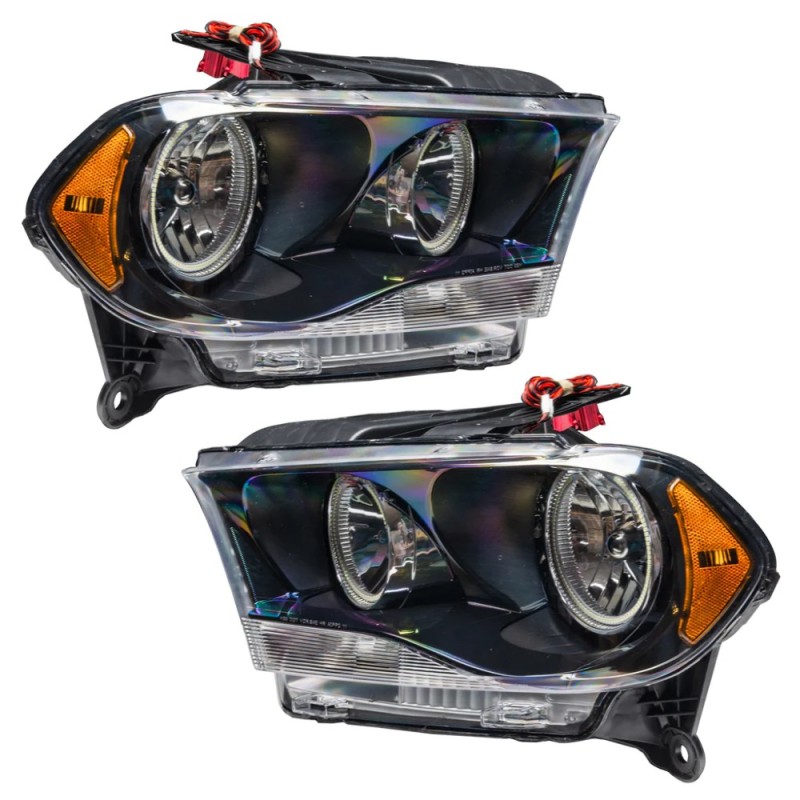Oracle 11-13 Dodge Durango SMD HL Halogen - Black - ColorSHIFT w/ BC1 Controller SEE WARRANTY - 7102-335