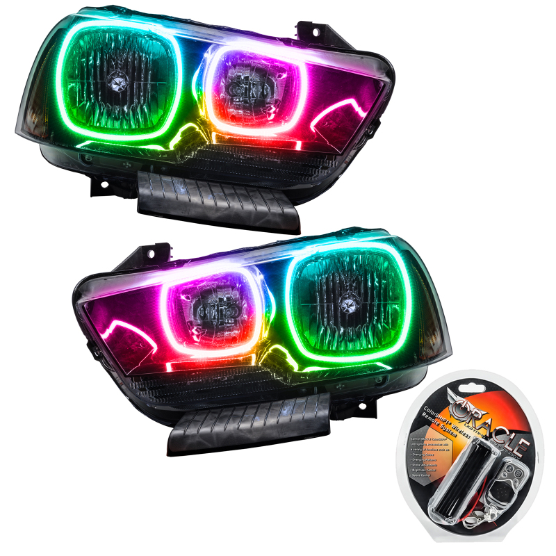 Oracle 11-14 Dodge Charger SMD HL (Non-HID) - ColorSHIFT SEE WARRANTY - 7123-330