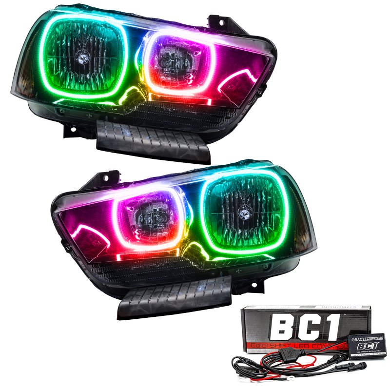 Oracle 11-14 Dodge Charger SMD HL (Non-HID) - ColorSHIFT w/ BC1 Controller SEE WARRANTY - 7123-335