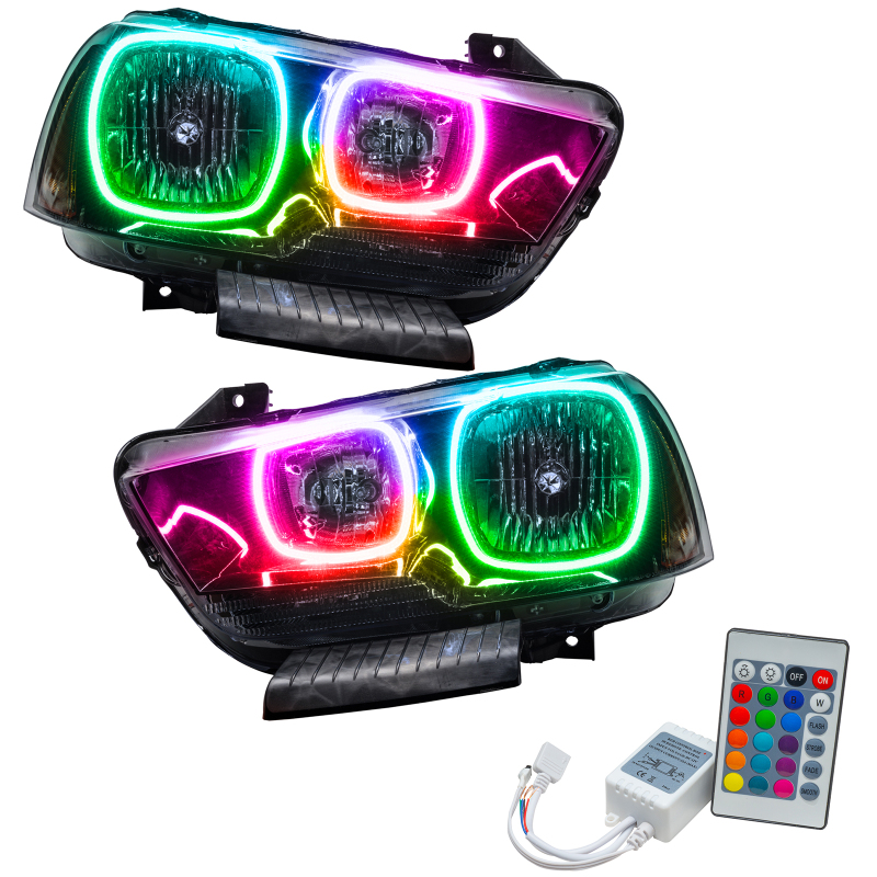Oracle 11-14 Dodge Charger SMD HL (Non-HID) - ColorSHIFT w/ Simple Controller SEE WARRANTY - 7123-504