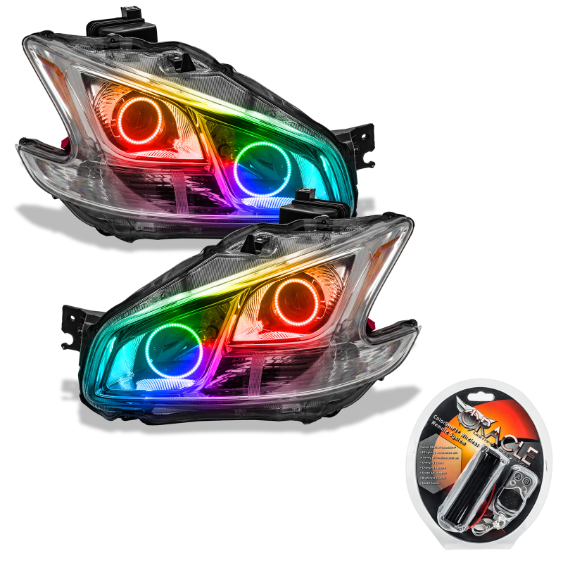 Oracle 09-13 Nissan Maxima SMD HL (Non-HID)-Chrome - ColorSHIFT SEE WARRANTY - 7177-330