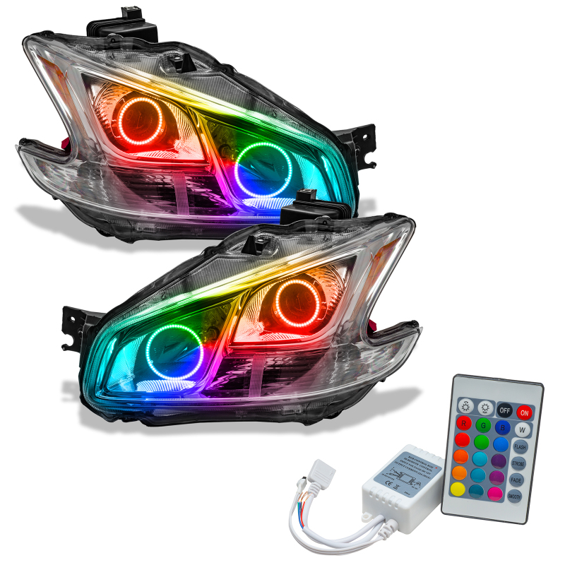 Oracle 09-13 Nissan Maxima SMD HL (Non-HID)-Chrome - ColorSHIFT w/ Simple Controller SEE WARRANTY - 7177-504