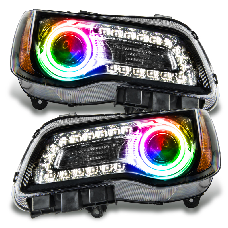 Oracle 11-14 Chrysler 300C SMD HL - Black - NON HID - ColorSHIFT w/o Controller SEE WARRANTY - 7729-334