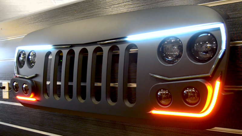 Oracle VECTOR Jeep Wrangler JK Grille Display SEE WARRANTY - 8074-504