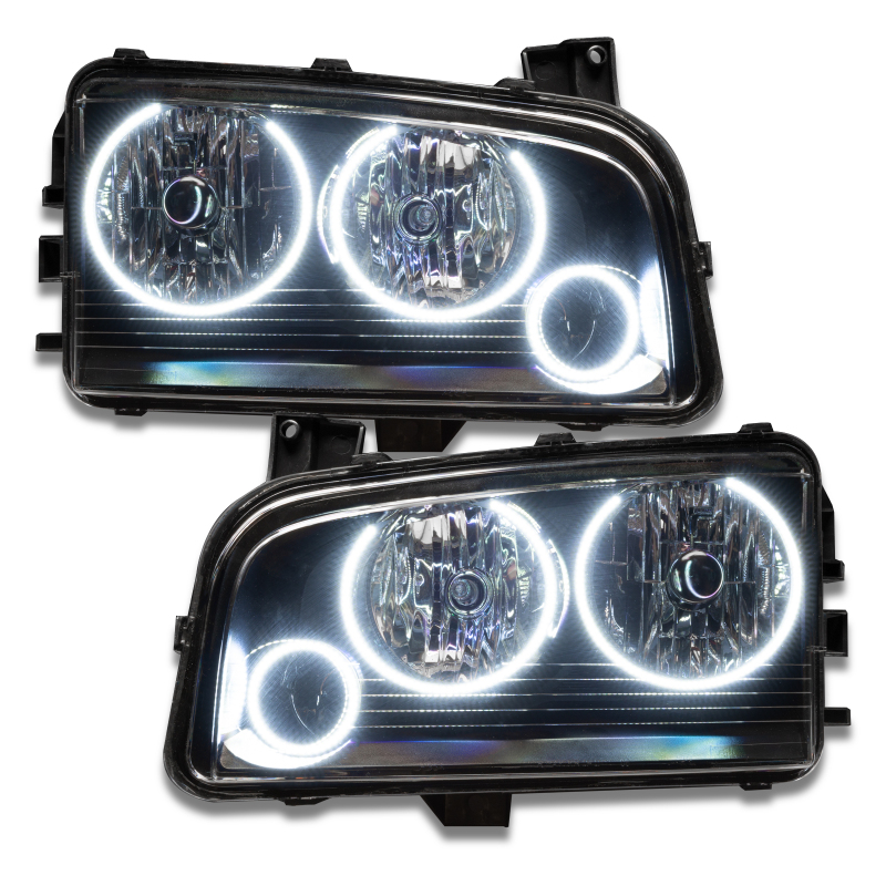 Oracle 05-10 Dodge Charger SMD HL (Non-HID) - Triple Halo - White SEE WARRANTY - 8197-001