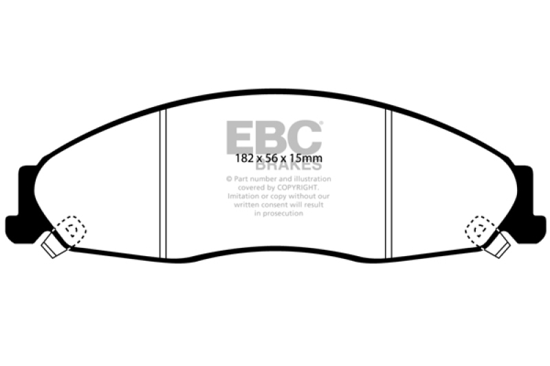EBC 02-05 Cadillac CTS 2.6 Greenstuff Front Brake Pads - DP21645
