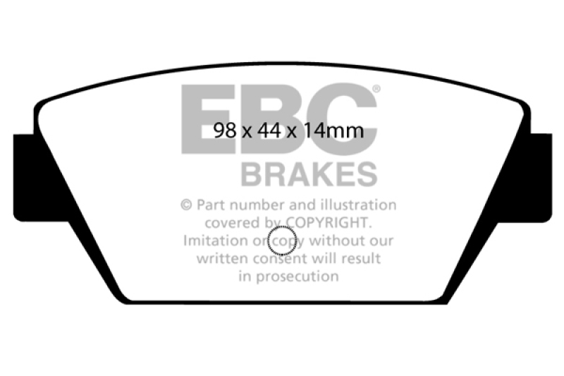 EBC 93-94 Eagle Talon 1.8 Greenstuff Rear Brake Pads - DP2576