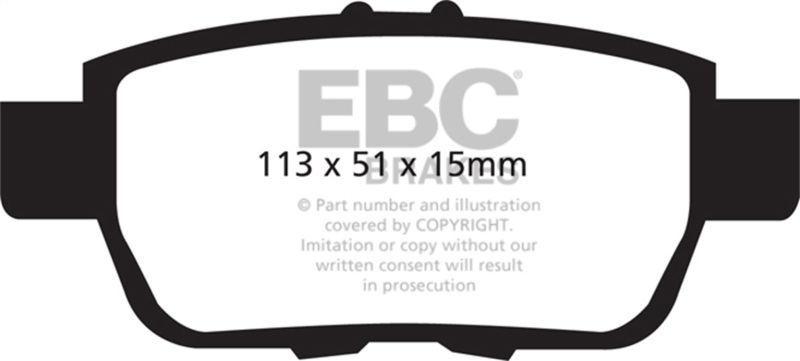 EBC 09-14 Acura TL 3.5 Redstuff Rear Brake Pads - DP31754C